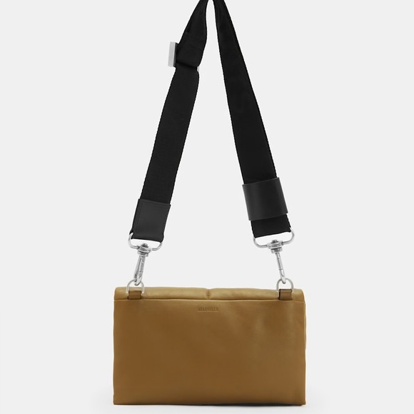 All Saints Ezra Quilted Leather Crossbody Bag - Picture 3 of 13